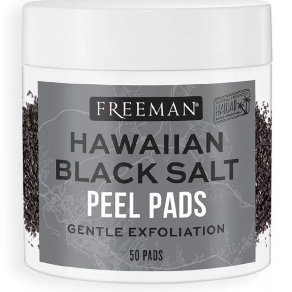 Freeman Gentle Exfoliating Hawaiian Black Salt Peel Pads - 50 Pads
